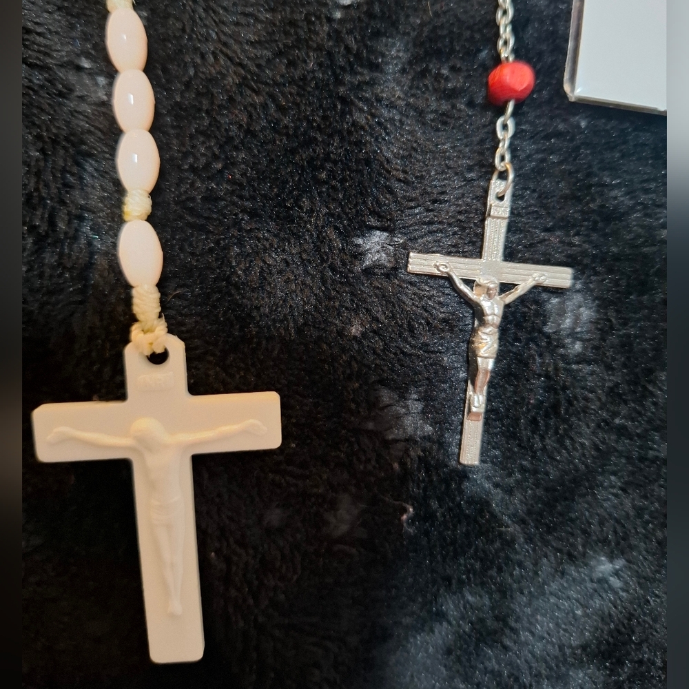 ✝️Religious Bundle Prayer Rosary Necklaces St Anthony Crucifix Jesus Cross - Picture 11 of 16